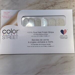 Color Street Nail Polish Strips Undercover Clear glitter overlay NEW IN PACKAGE